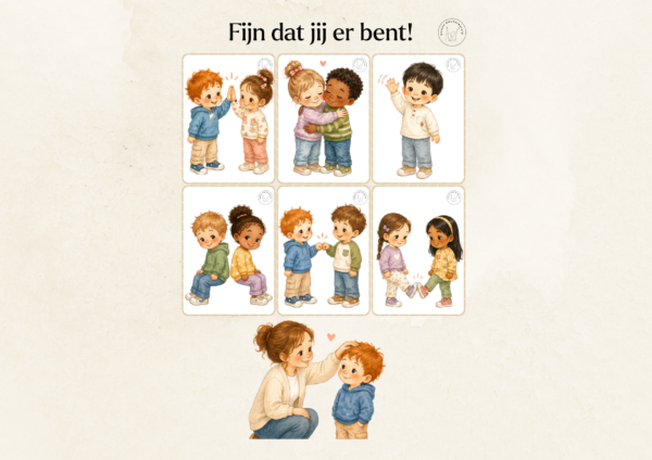 Fijn dat je er bent - begroetingskaart
