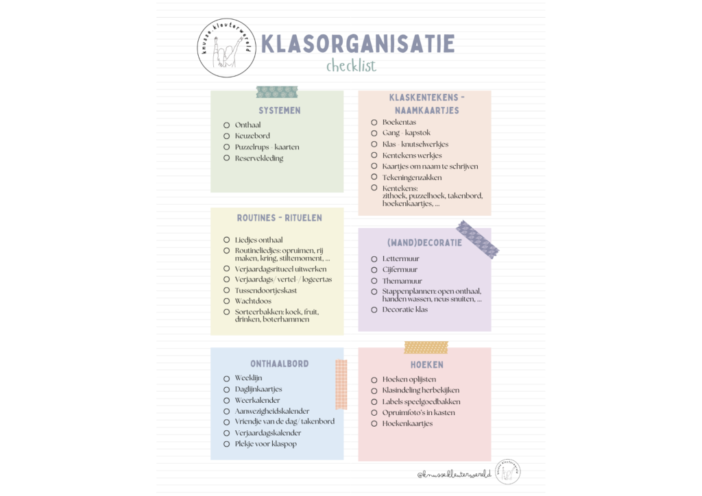 To Do - checklist voor het nieuwe schooljaar