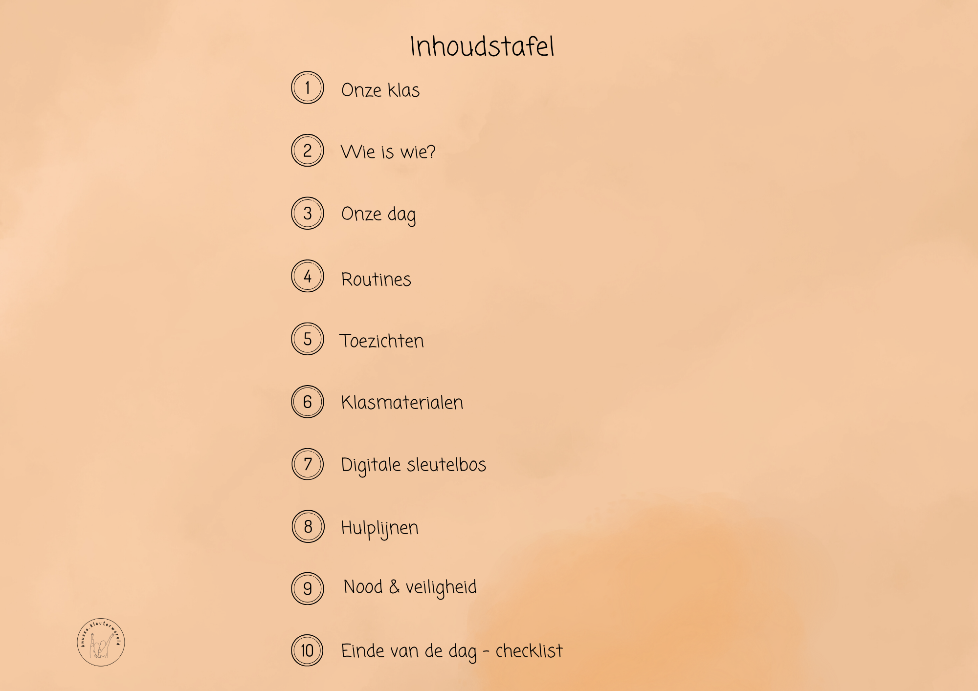 De sleutel tot mijn klas - vervangmap - Afbeelding 2